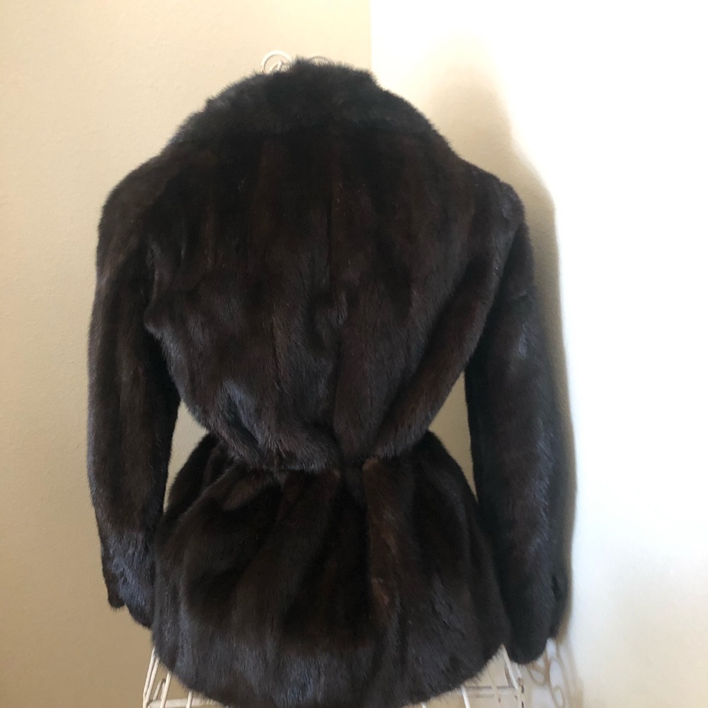 🎊💥SALE!Brown Mink Sable vintage coat size small.
